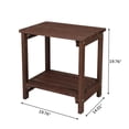 thumbnail image 2 of Xukmct 2 Tier Wood Side Table for Home, Garden, Office, Light Brown, 2 of 7