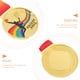 thumbnail image 4 of 2pcs Sports Meet Medaletos de oro Medallas de la competencia deportiva (baloncesto), 4 of 6