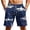 Blue, variant on MuXiKeJi Clothes Big and Tall Swim Shorts Men's 10 in Tropical Printing Bathing Suit Breathable Mesh Liner Quick Dry Swimwear