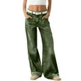 thumbnail image 2 of Women's Retro Wide Leg Jeans,Loose Fit Straight Leg Street Style Denim Pants,Comfortable Stretchable Casual Vintage Wash Trousers,Trendy High Waist Baggy Jeans for Women, Classic Modern Comfort Denim, 2 of 5