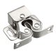 thumbnail image 1 of Pestillo de rodillo doble Uxcell para puerta de muebles con gancho tono plateado, 1 of 5