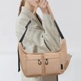 thumbnail image 2 of Bolso de hombro para mujer, estilo coreano, de gran capacidad, tipo mensajero, para trabajo, de lona., 2 of 5