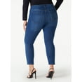 Sofia Jeans Women's Plus Size Rosa Curvy Skinny Mid Rise Cropped Jeans