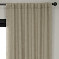 thumbnail image 4 of HPD Half Price Drapes Nomad Tan Faux Linen Room Darkening Curtains for Bedroom & Living Room Curtains (1 Panel), Door & Window Curtains 84 inches long, Rod Pocket Curtains & Drapes, 50W X 84L, 4 of 12