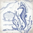 thumbnail image 2 of Babbitt, Gwendolyn 26x26 Black Ornate Wood Framed with Double Matting Museum Art Print Titled - Seahorse on White II, 2 of 4