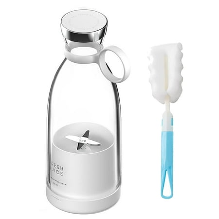 

Portable Blender Personal Blender for Shakes and Smoothies Stronger and Faster With Brush - White