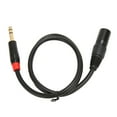 thumbnail image 2 of 1/4 Inch Plug To XLR Cable, Flexible PVC Sheath 0.75m Length 6.35mm To XLR Male Cord Low Interference  for Amplifiers, 2 of 8