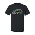 thumbnail image 2 of Wild Bobby, Colorful Sea Turtle Swimming Animal Lover Men's Graphic T-Shirt, Black, Small, 2 of 3