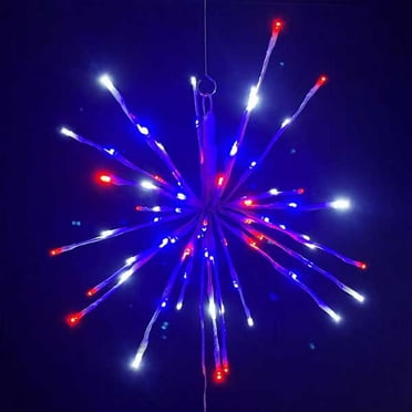 16" LED Red White and Blue Starburst