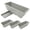 White, variant on HERFIER 4 Sets of Window Box Planter Vegetable Flower Planter Box Rectangular Flower Pot with Saucer 16.51x6.68x5.97in
