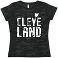 thumbnail image 3 of Inktastic Cleveland, Ohio Distressed Font Women's T-Shirt, 3 of 5