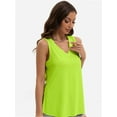 thumbnail image 5 of Womens Tank Tops V Neck Summer Trendy Casual Loose Fit Flowy Sleeveless Shirts, 5 of 6