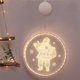 thumbnail image 5 of Xihbxyly Oferta Del Día Prime Solo Hoy Liquidación Luz de Ventana Decorativa Navideña 3D Colgante Que Funciona con Pilas Led para Decoración de Fiestas Festivas, 5 of 6