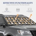 thumbnail image 3 of Kdxio Cute Bee Gnome Print 2-Piece Sun Shade Front Windshield - Foldable Car Front Window Sunshades For Most Sedans Suv Truck, 3 of 6