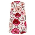thumbnail image 4 of GERsome Womens Floral Tank Tops Sleeveless V Neck Loose Fit Flowy Tee Shirts Summer Tank Blouses for Women S-3XL, 4 of 5