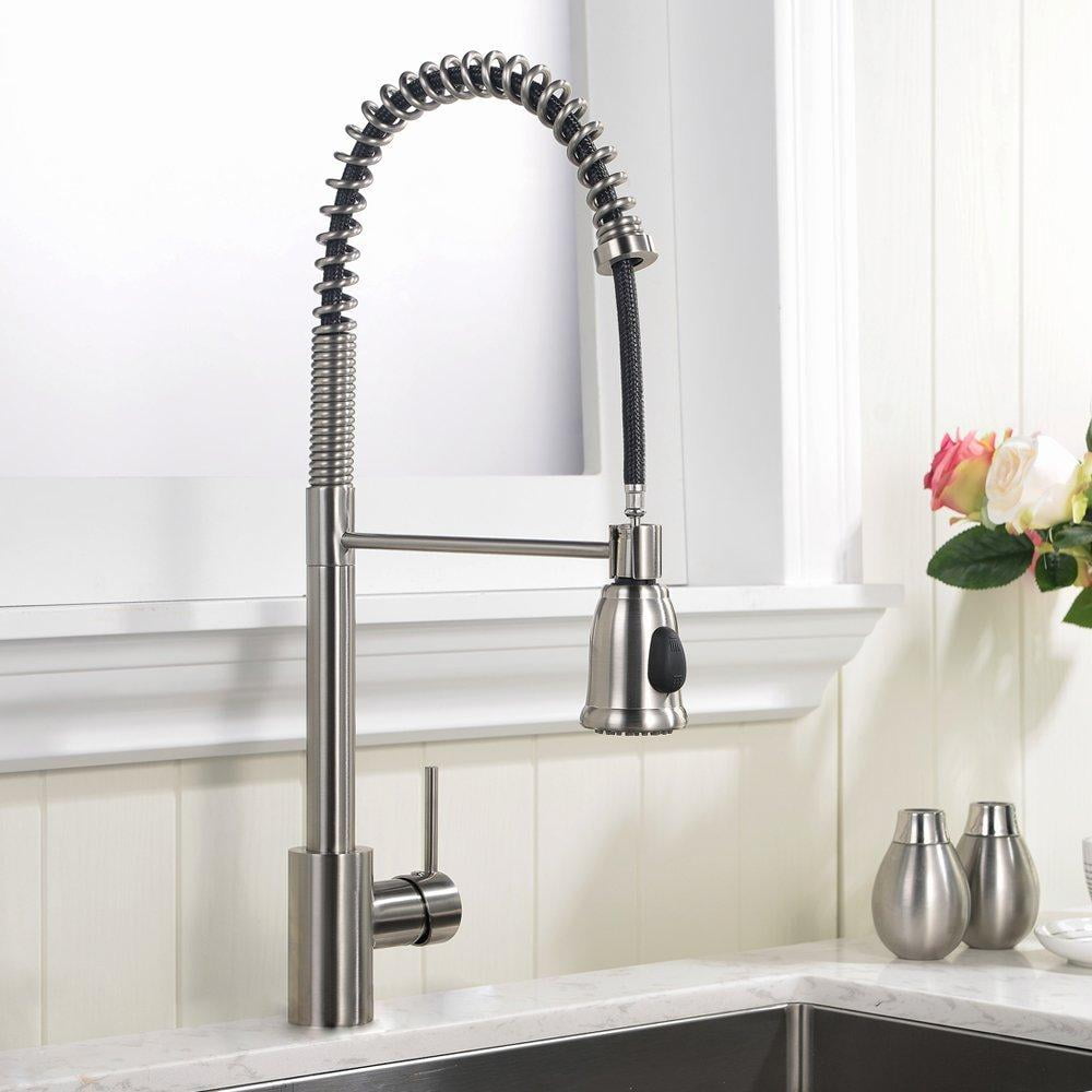 Vccucine Modern Commercial Stainless Steel Brushed Nickel Single