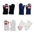 thumbnail image 3 of Inteprter 2 uds guantes para hornear patas guante para horno manoplas antideslizantes cocina ligero transpirable hogar cocina microondas azul Type2 NO2, 3 of 6