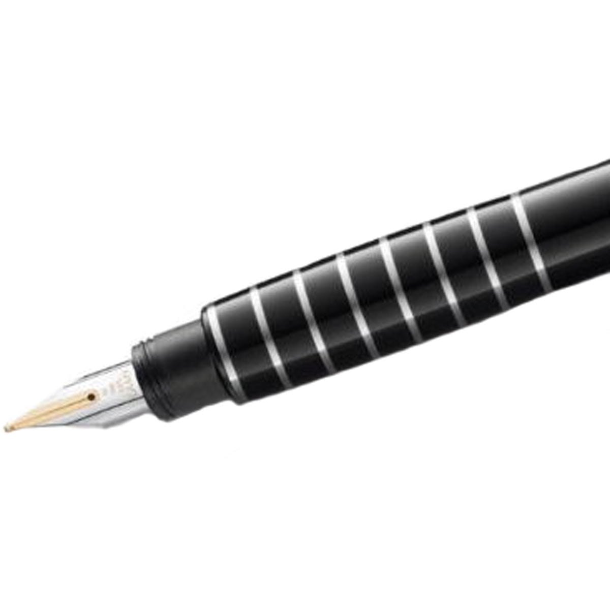 Lamy L98LD-M Accent BR Eight Ring Black Brass Fountain Pen, Medium