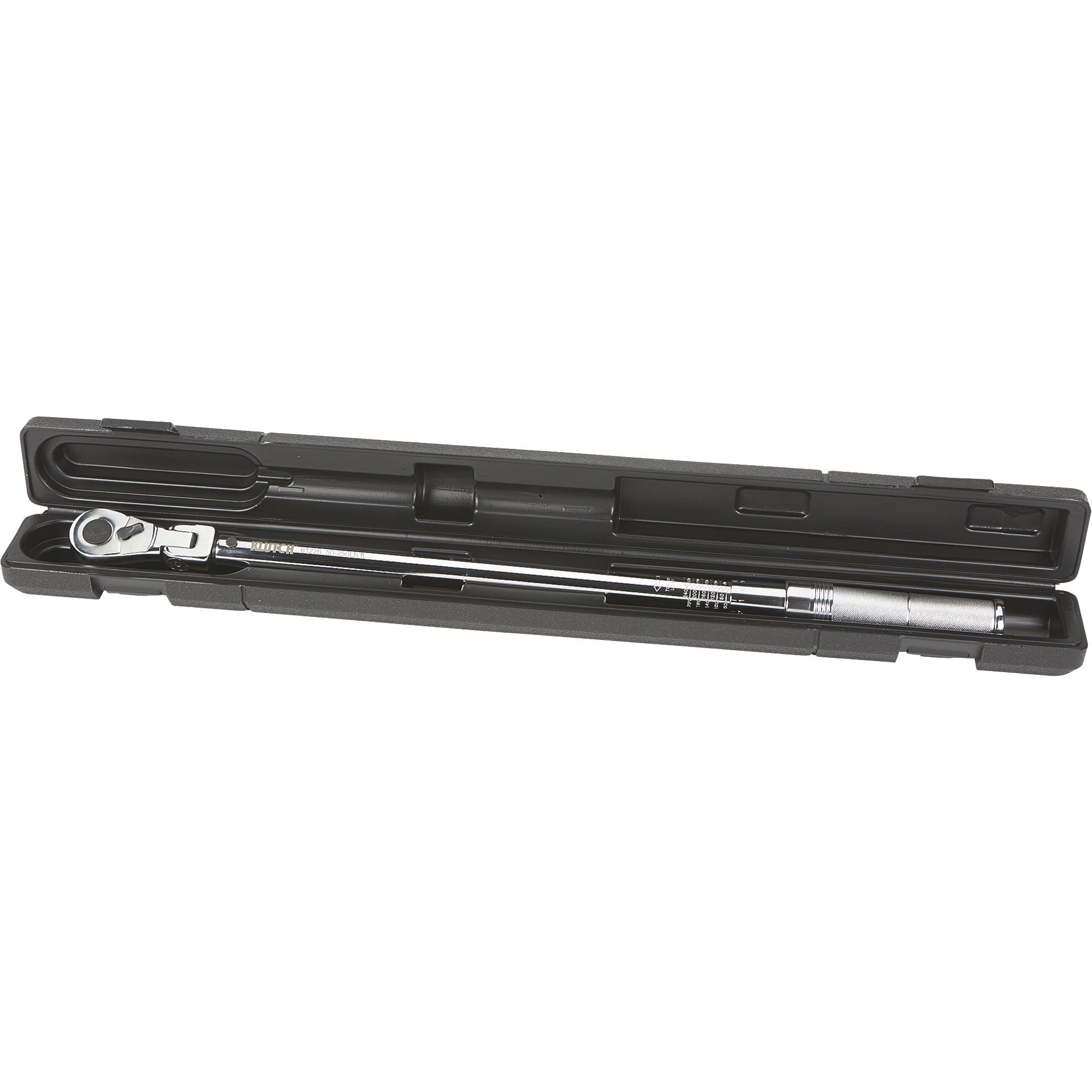 Klutch Flex Head Torque Wrench, 1/2in.-Drive