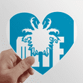 thumbnail image 1 of Insect Fear Animal Heart Vinyl Sticker Bicycle Bottle Decal, 1 of 3