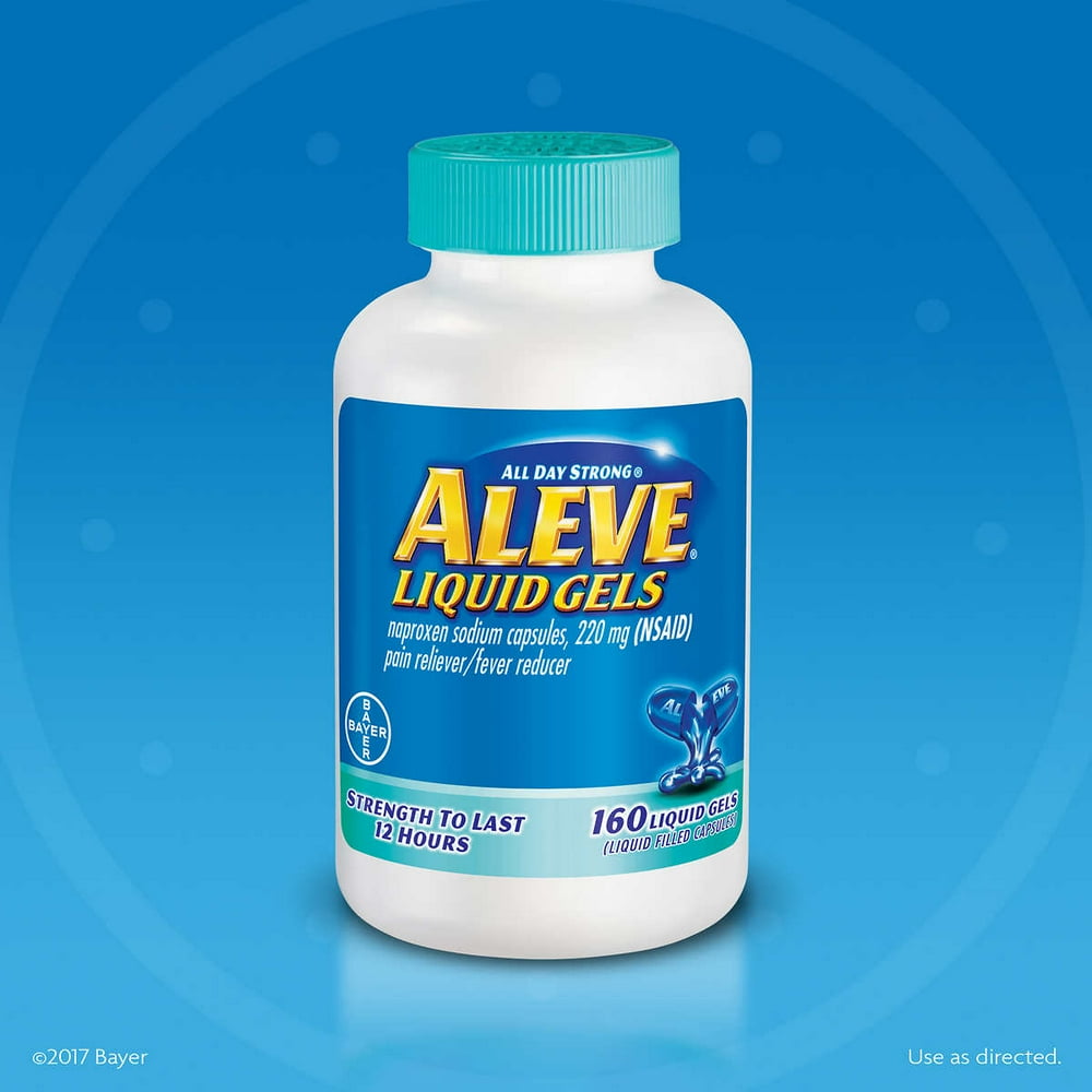 Aleve Pain Reliever 160 Liquid Gels