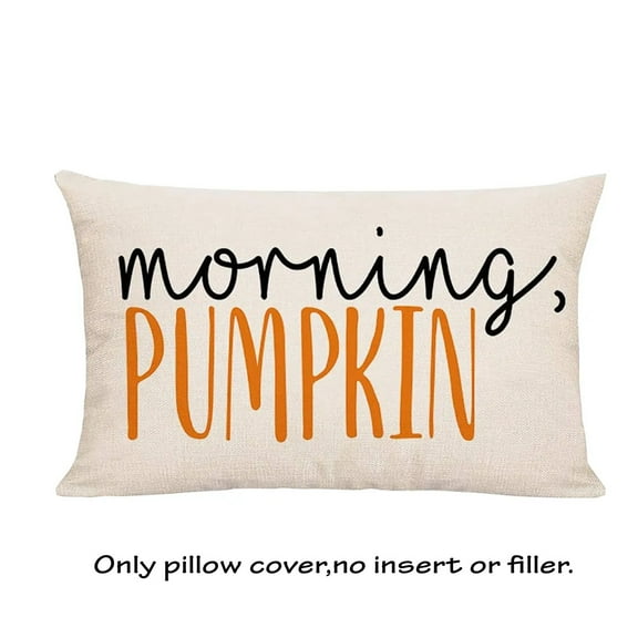 Fall Decor Pillow Cover Fall Outdoor Pillow Cover Morning Pumpkin Pillow Cover Fall Pumpkin Pillow Cover Autumn Throw Pillow Cover