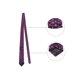 thumbnail image 2 of INSPIRE CHIC Corbata de Día del Padre para Hombre con Puntos, Clip de Corbata, Gemelos, Conjunto de Pañuelo de Bolsillo Boda Negocios Púrpura Oscuro, 2 of 6