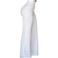 thumbnail image 6 of Flared Pants For Women High Waisted Button Down Workout Yoga Trousers Bootcut Stylish Work Dress Pants Bell Bottom, 6 of 6