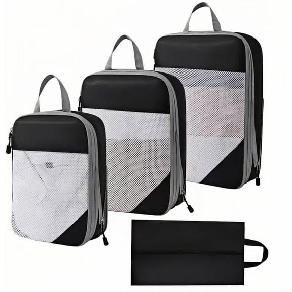3-Piece Packing Cube Set – Lightweight, Water-Resistant & Space-Saving Travel Organizers for Luggage & Backpacks