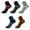 White, variant on TIWEKE Mens Socks Ankle,Crew Socks for Men Work Moisture-Wicking & Durable (Brown,One Size)