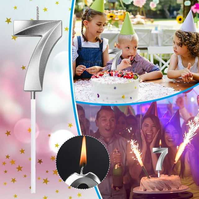 Birthday Number Candle 3D Shape Birthday Candle Decoration Birthday Cake Candle