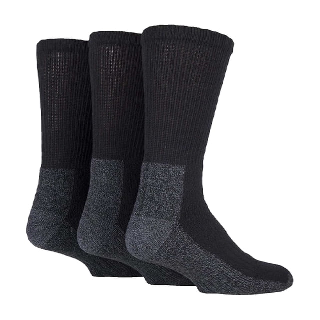 Workforce - Chaussettes de Travail Robustes pour Hommes, Lot de 3, pour Bottes à Embout d'Acier