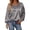 Grey, variant on Women's Effortless Everyday Solid Long Sleeve Crewneck Tee – Soft Relaxed Fit Casual Top in American-Grown Supima Cotton for Cozy Comfort