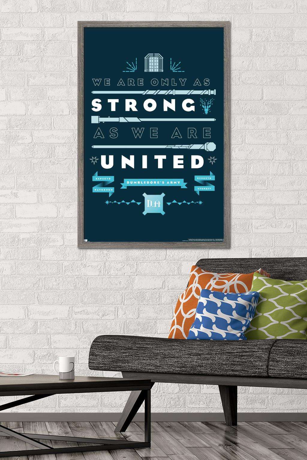 Harry Potter - United Wall Poster, 22.375" x 34", Framed