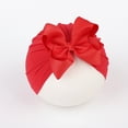 thumbnail image 4 of Baby Girls Hair Bow Turban Hat, Easy Wear Bow Knotted Headwrap India Cap for Infants Toddlers, 4 of 8
