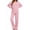 C-Pink, variant on Womens Winter Pajama Long Sleeve Casual Ladies Button Down Lounge Set for Women Soft Sleepwear Set with Pockets