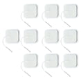 thumbnail image 1 of 10 parches de electrodos de 2 pulgadas con conector de clavija de 2 mm, parches de electrodos de masaje reutilizables para electroterapia, 1 of 12