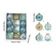 thumbnail image 3 of Seyotauo 12 Pcs Christmas Ball Ornaments 2.36 inch Glittering Shatterproof Plastic Xmas Balls Baubles Set with Stuffed Delicate Decoration with 5 Styles Hanging Bulbs Pendants for Holiday Party Decor, 3 of 6