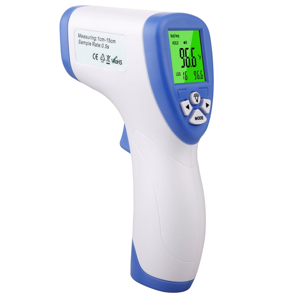 LCD Digital Infared Body Forehead Thermometer Gun Temperature Measuring Gun Tool 