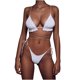 thumbnail image 1 of Bikini de mujer sexy Empalme sólido Traje de baño de dos piezas Traje de baño Conjunto de ropa de playa Fridja  nalpqowj22365, 1 of 4