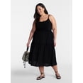 thumbnail image 2 of Terra & Sky Women’s Plus Cotton Geo Eyelet Midi Skirt, Sizes 0X-5X, 2 of 5