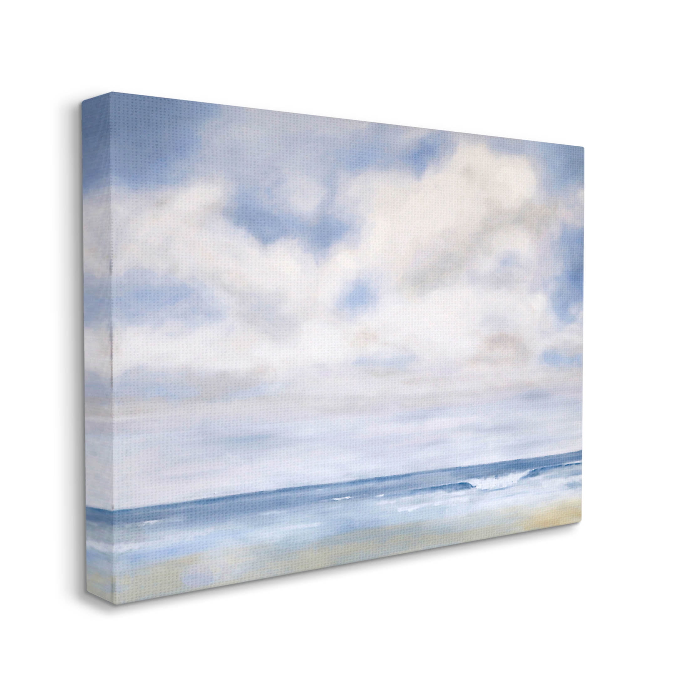 Stupell Industries Tranquil Beach Waves Ocean Scenery Painting Gallery Wrapped Canvas Print Wall Art, Design by Catherine Andersen