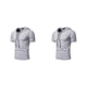 thumbnail image 1 of Qarigey Elegantes sudaderas con capucha de manga corta para hombres - Tejidos seleccionados Trendy And Fashion Grey Light S gris claro S 2Conjunto, 1 of 6