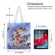 thumbnail image 5 of Niko Movie Bolso de tela con estampado de lienzo para mujer, bolsa de compras reutilizable y estética, con cremallera interior, regalo para mujer, 35 × 40 cm., 5 of 6