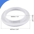 thumbnail image 2 of Uxcell E26/E27 Light Socket Rings Lamp Shade Holder Adapter Ring White 4 Pack, 2 of 5