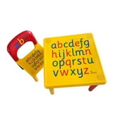 Ktaxon ABC Alphabet Plastic Table & Chair Set - Durable, Non-Toxic ...