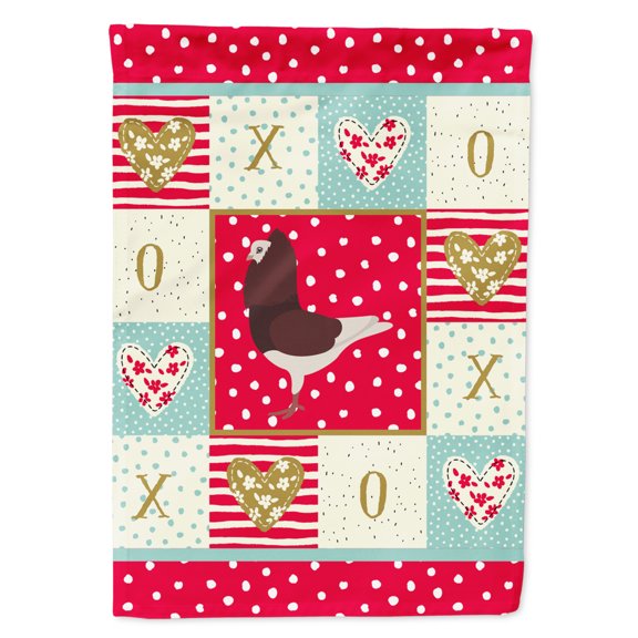 Carolines Treasures CK5375CHF Capuchin Red Pigeon Love Flag Canvas House Size Large multicolor