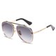 thumbnail image 3 of 5 uds gafas de sol Steampunk para hombres polarizadas doble puente Retro gafas de sol redondas gruesas-marco de Metal de diseñador para mujeres y hombres, 3 of 5