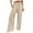 Beige, variant on Womens Wide Leg Pants Casual High Waisted Palazzo Pants Baggy Beach Trousers with Pocket Womens Cropped Pants Casual Sweat Pants Women Casual plus Size Womens Pants for Work Casual Tan Dress