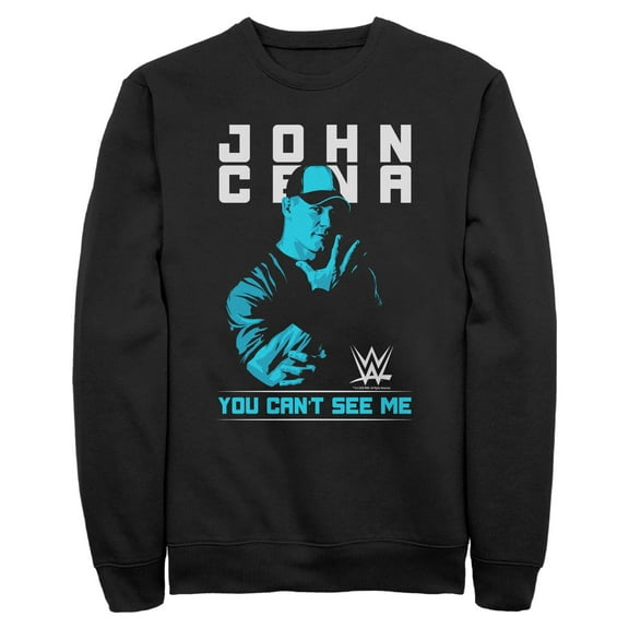 Mens WWE John Cena You Can't See Me Blue Sweatshirt
